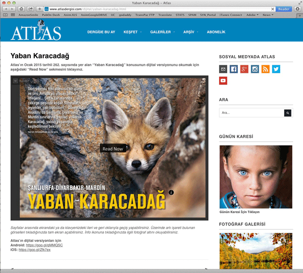 This Turkish publisher of a magazine that emphasizes photography embedded a photo essay book about Mt. Karaca on their website.