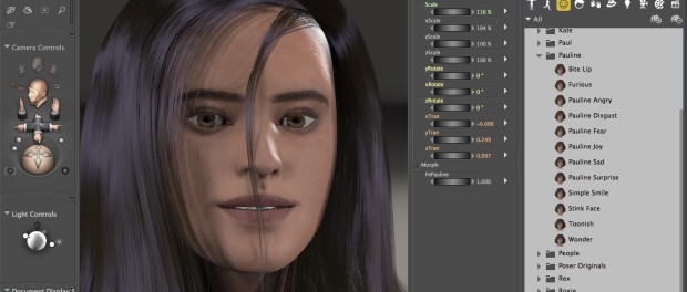 Rendered images can be striking, with realistic skin texture that reflects and refracts light accurately.