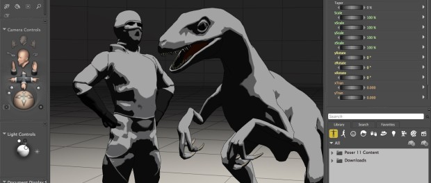 The Sketch styles are smoothly rendered, producing effective grayscale illustrations.