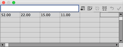 Figure 4: The Graph Data window in Illustrator.