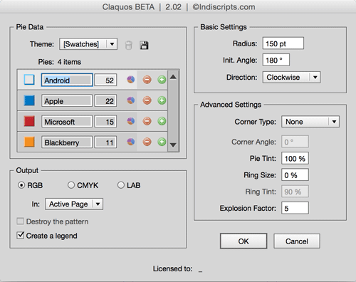 Figure 9: The Claquos 2 dialog box.
