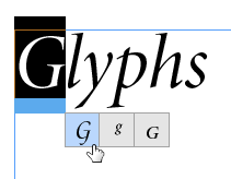indesign cc 2015 alternate glyphs menu