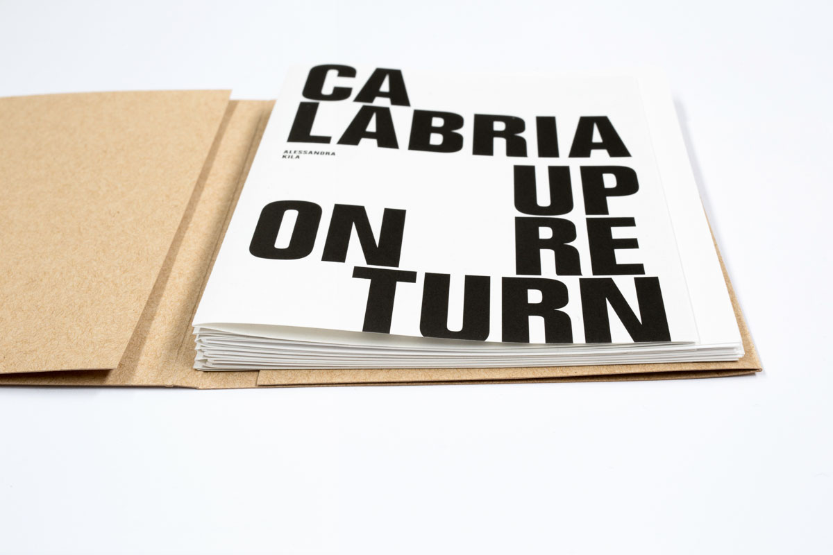 Figure 11: The loose spreads of Calabria Upon Return are evident when seen from the bottom edge of the book.