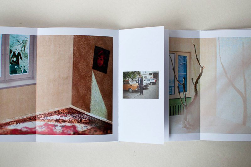 Figure 6: Within the gatefold spreads of DOM, photo collages depict domestic interiors that represent memories of home.