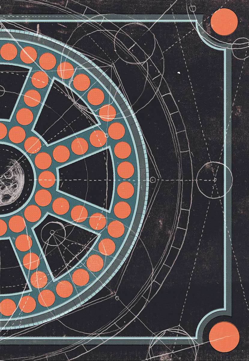 Figure 13: The cover of Guilherme Gerais’ Intergalático suggests a cross between a star chart and a game board.