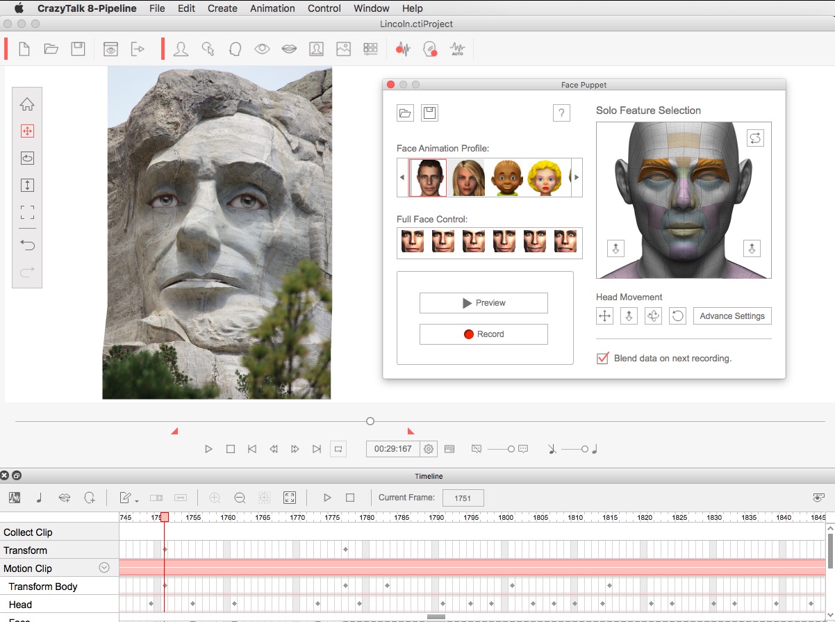 CrazyTalk 8 Review Fine-tuning the timeline
