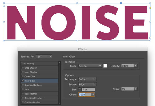InDesign-tip-noise-grain-text-initial-settings