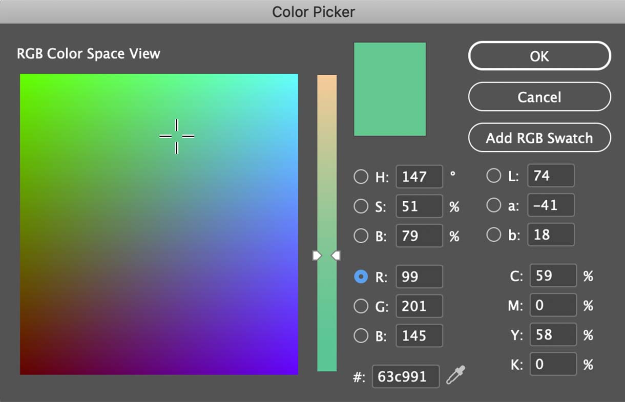 InDesign Color Picker