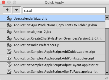 indesign tip quick apply run scripts