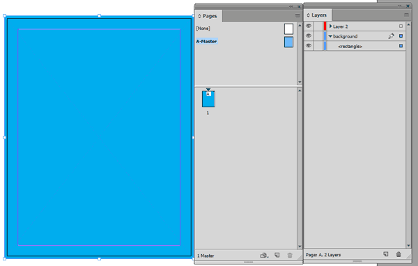 Figure 10: The right way to add a background page color to your output: use a filled rectangle on a master page that sits beneath everything else in the layout.