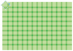 The first square is rotated