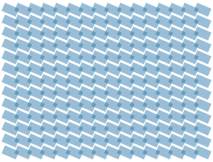 A pattern created with overlapping thick strokes with square ends