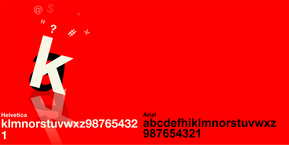 Helvetica vs. Arial