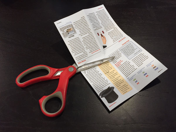 InDesign mini-book cut