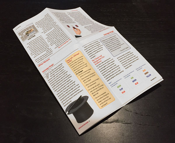 InDesign mini-book 
