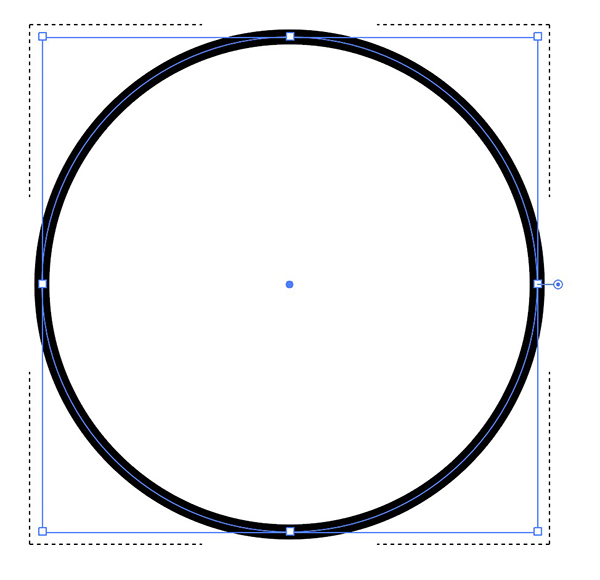 Dashed lines indicate the draw inside mode has been activated.