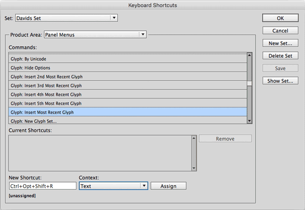 gidunicode1.png insert recent shortcut