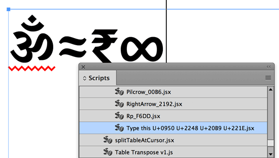 gidunicode3.png inserting unicode with a script