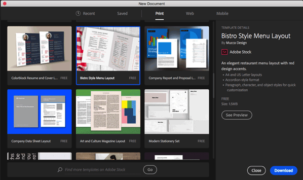 new templates