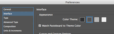 four UI options