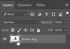 Photoshop click layer thumbnail
