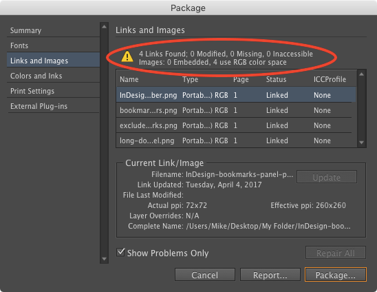 RGB package error