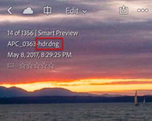 HDR DNG image from Lightroom Mobile