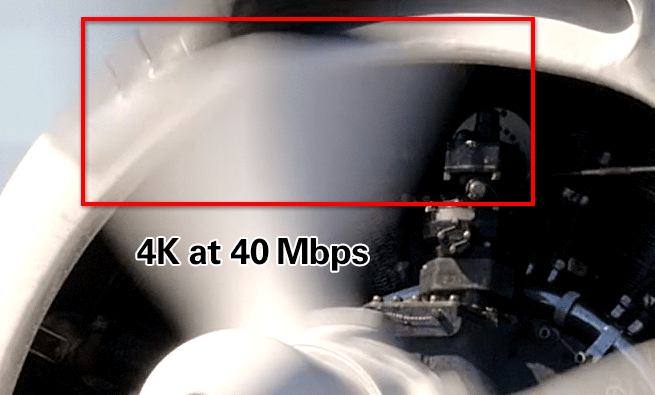 4K bitrate comparison