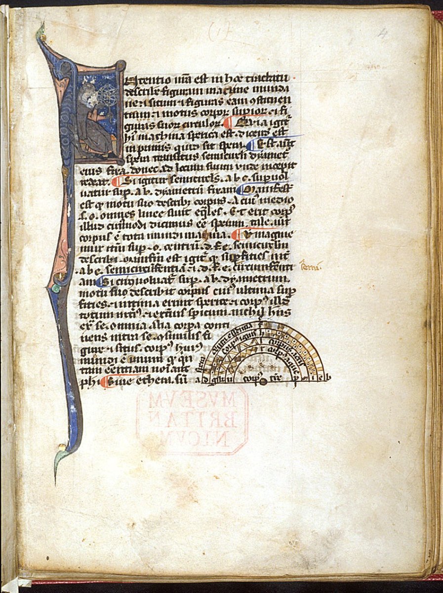 Illuminated first initial extends down the left side margin