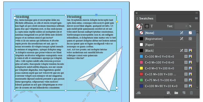 InDesign contest phantom fill stroke