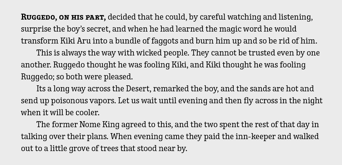 Text broken into paragraphs with first line not indented
