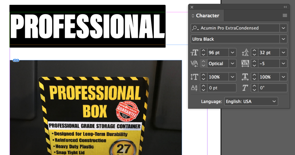 Type in InDesign
