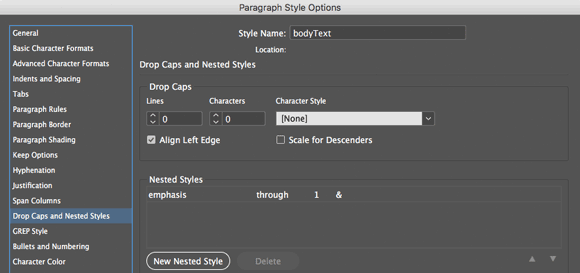 nested styles