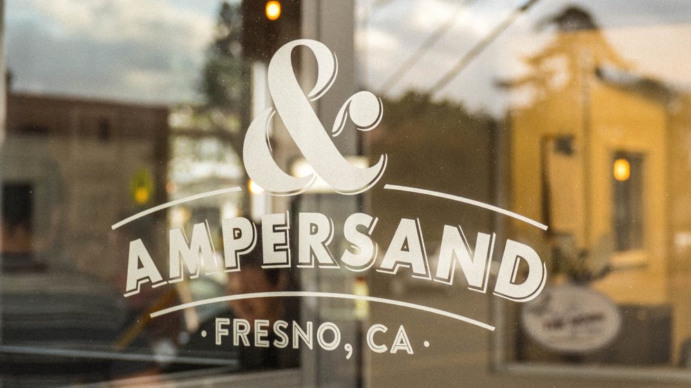 Ampersand Ice Cream shop logo