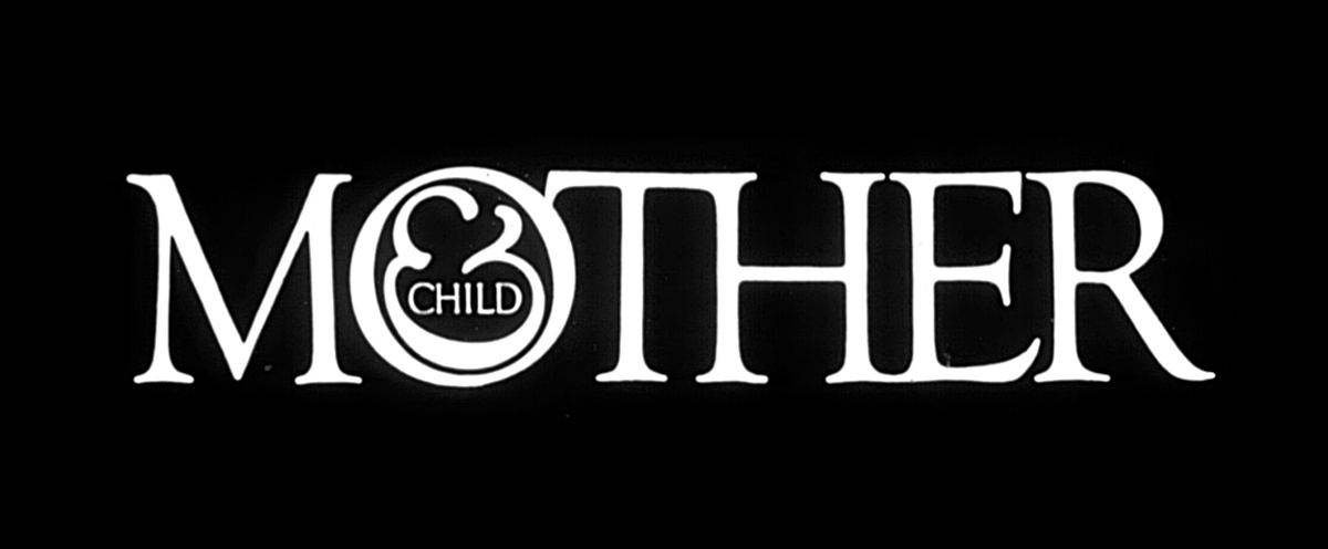 The word "mother" with an ampersand and the word "child" contained in the "O".