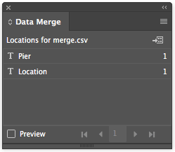 data merge panel