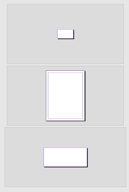 InDesign file with varying page sizes