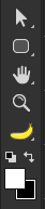 Photoshop toolbar banana