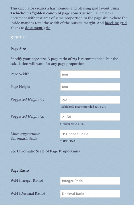 layout grid calculator for InDesign