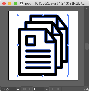 SVG graphic in Adobe Illustrator