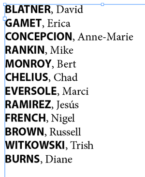 list of names