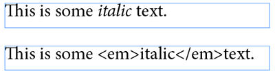 changing formatted text to tags