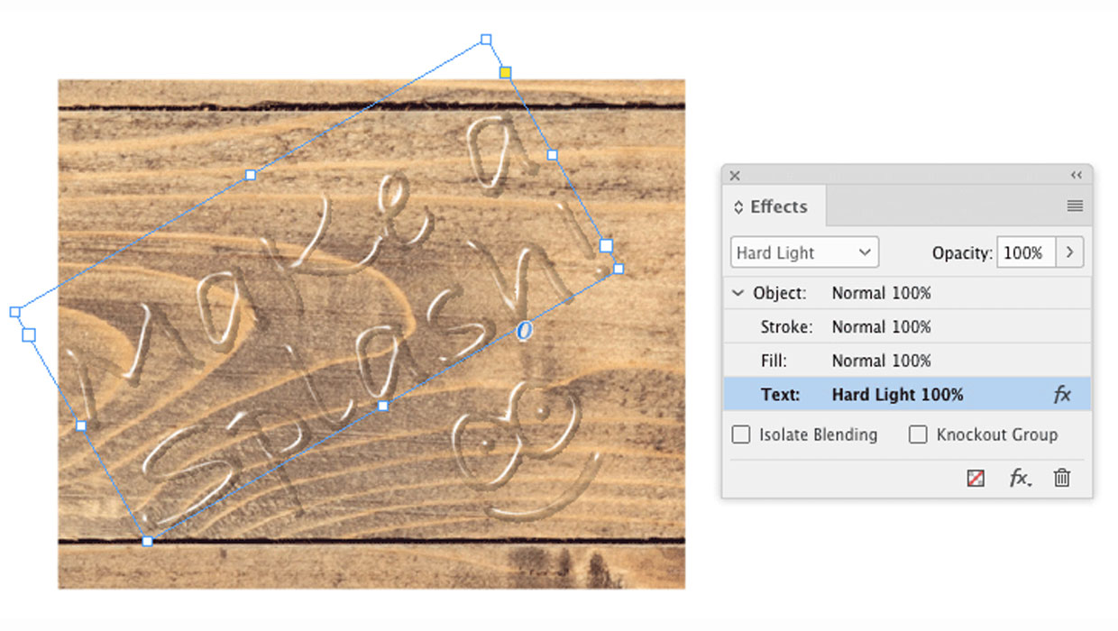 InDesign wet FX
