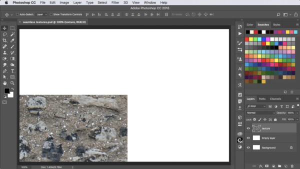make seamless pattern in Photoshop step 2