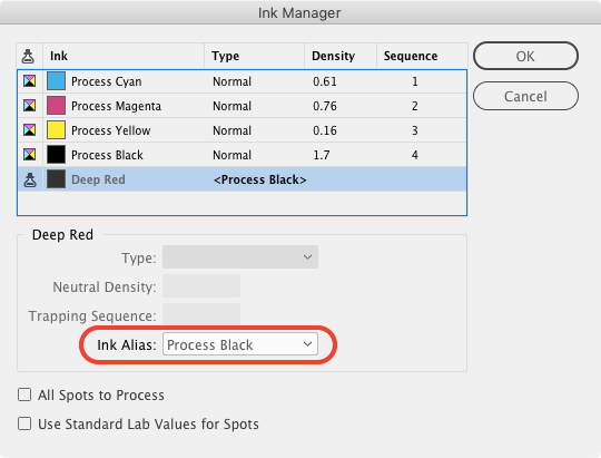 InDesign contest shifting spot color solution, ink alias