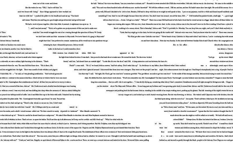 InDesign tiny type poster To Kill a Mockingbird