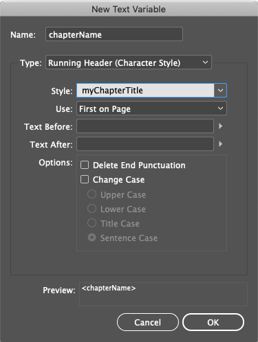 character style variable