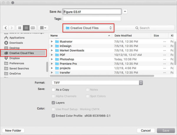 Creative Cloud Files desktop shortcut