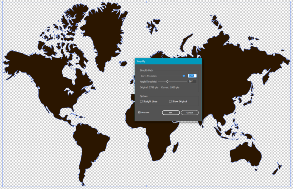 Illustrator's Simplify dialog