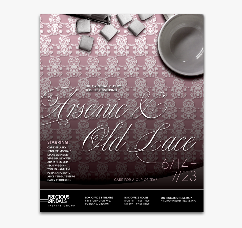 lace pattern poster design